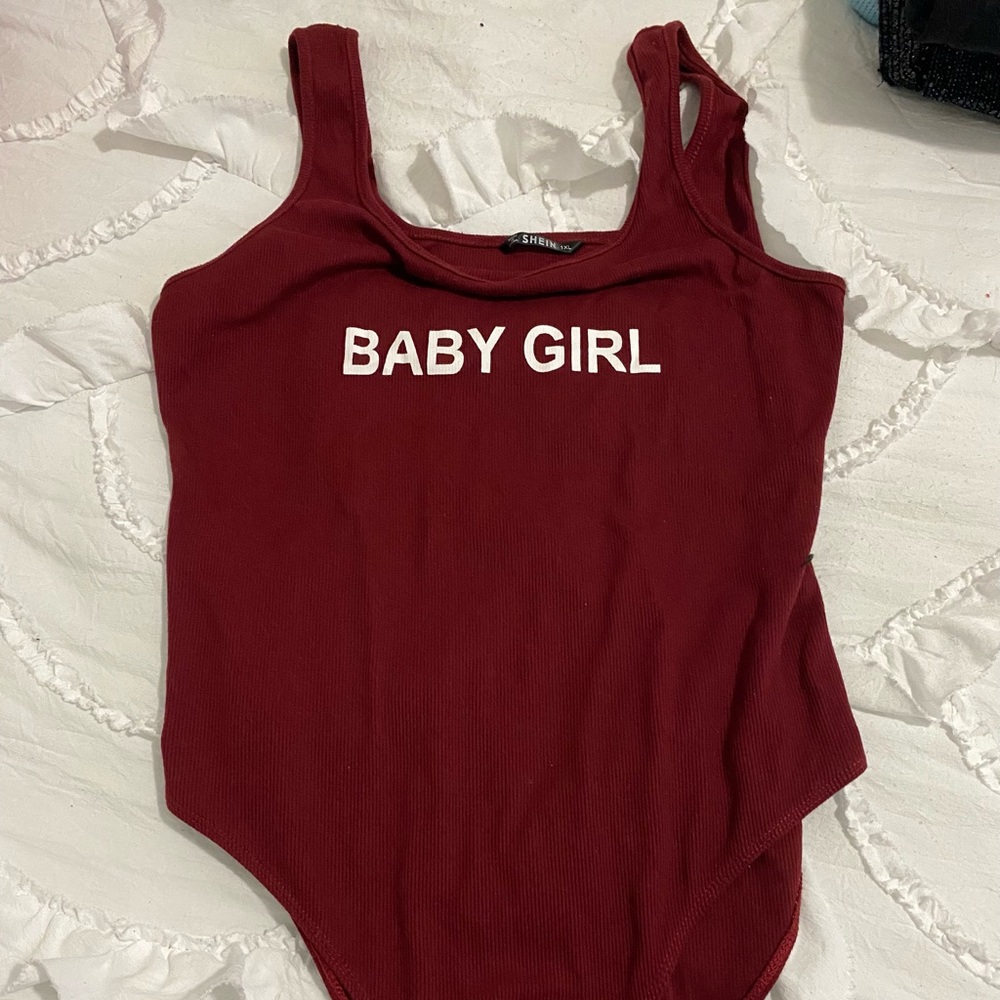 Red bodysuit